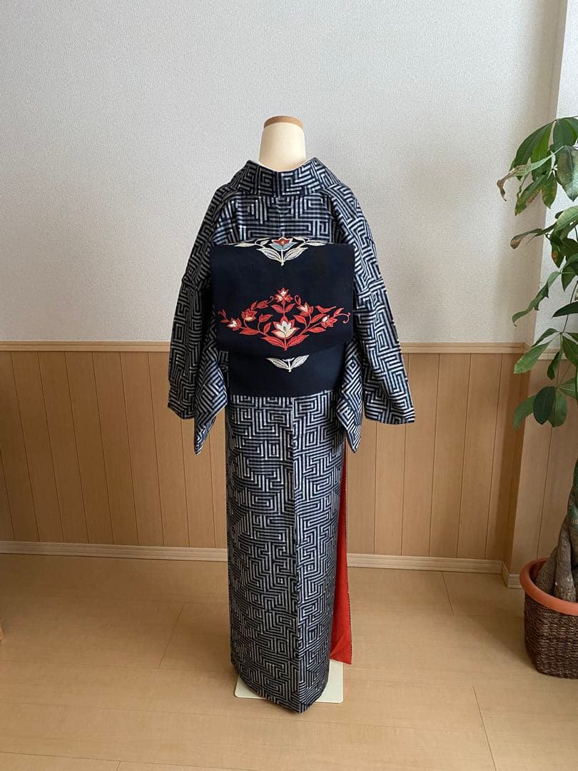 M*I様 大島紬　秋名バラ