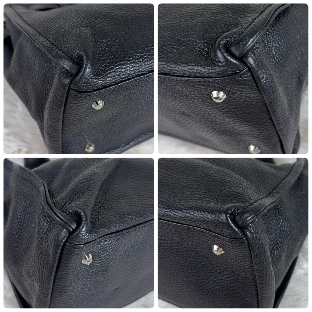 【りょう様用】銀座かねまつ 本革レザー 2WAY ショルダーバッグ ブラック