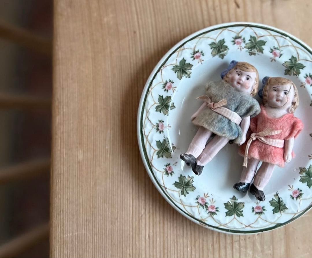 Xmas限定価格！アンティーク　ビスクドール　双子　フランス　2体セット
