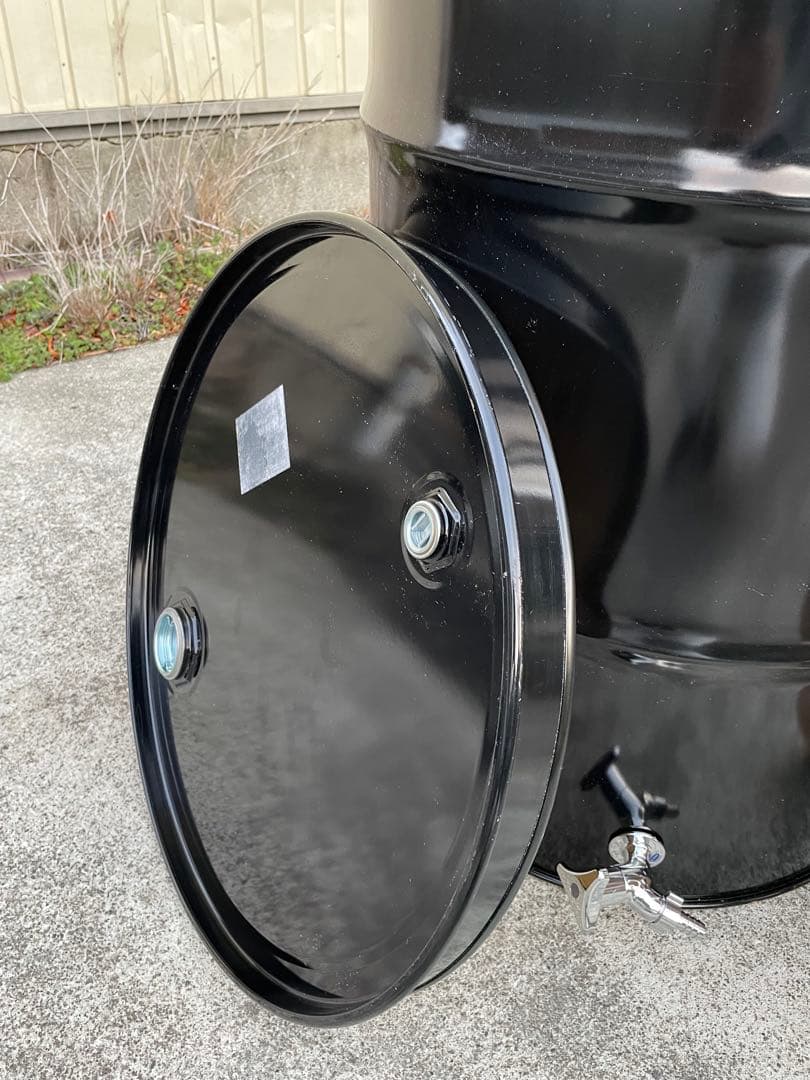 ドラム缶風呂 排水蛇口とすのこ付き