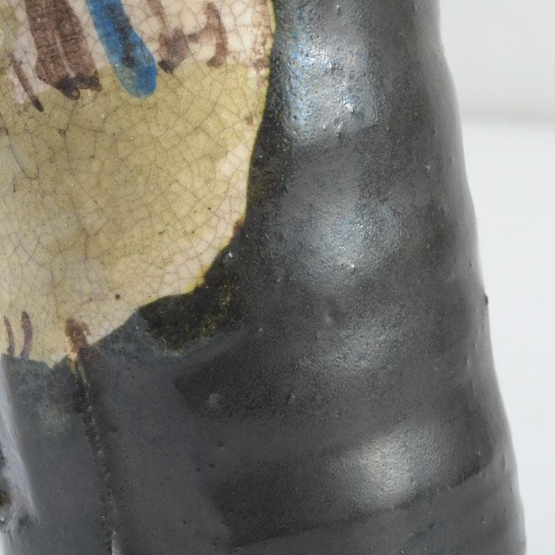 茶道具　尾形乾山　草文　茶入　仕覆付　裏千家八代　又玄斎極め箱　D 9466