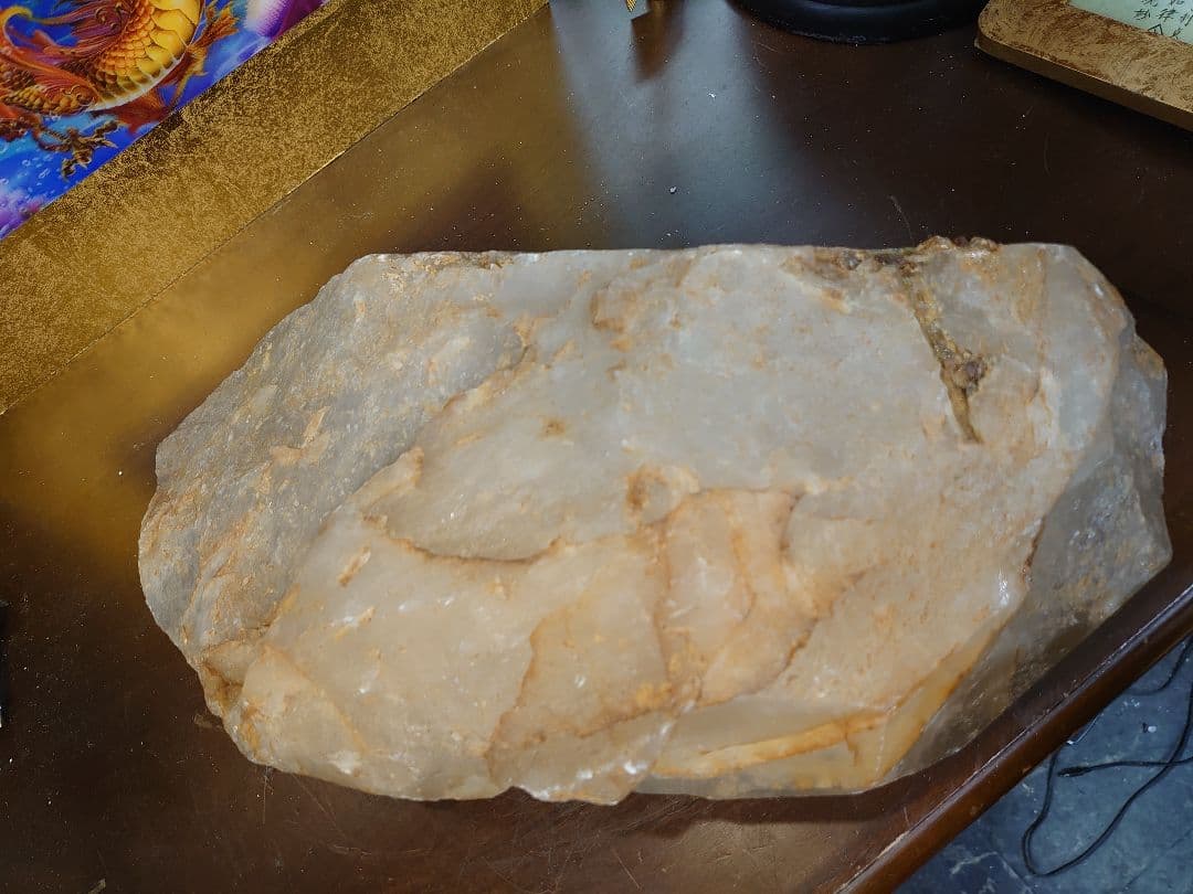 開運 水晶柱 クラスター 緑クラスター入り 特大 天然石 パワーストーン