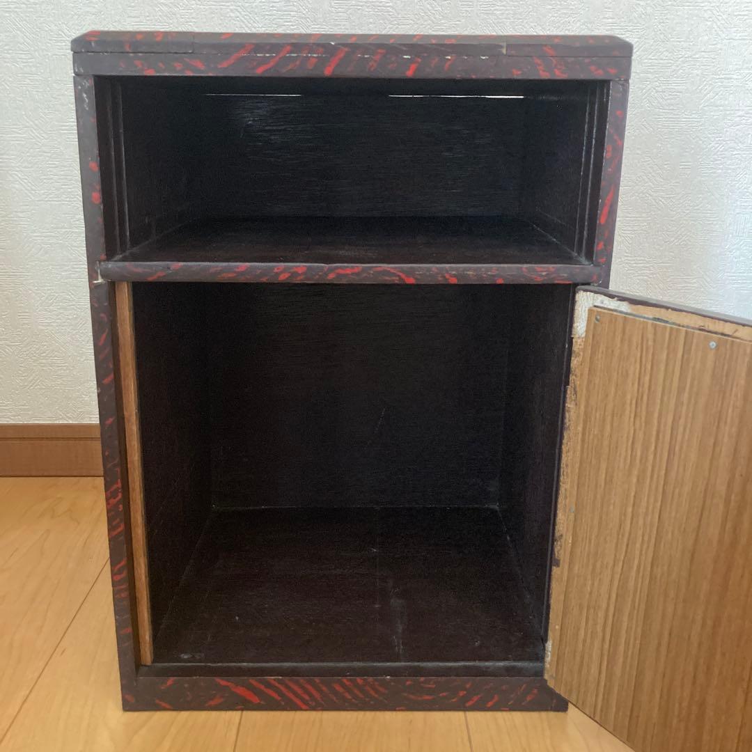 ＊木製ラック＊花柄扉付き