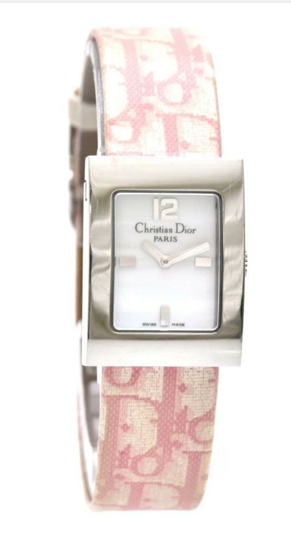 箱・替えベルト付 ディオール Dior トロッター クオーツ時計 マリス 腕時計