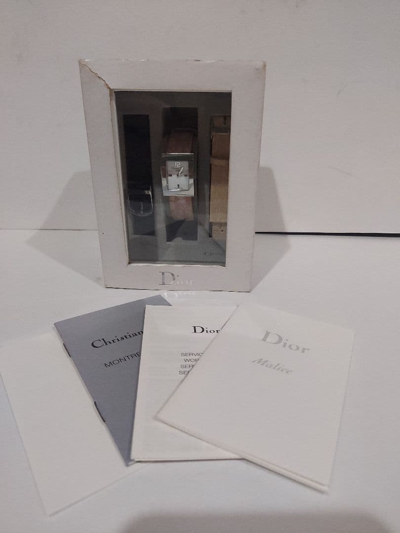 箱・替えベルト付 ディオール Dior トロッター クオーツ時計 マリス 腕時計