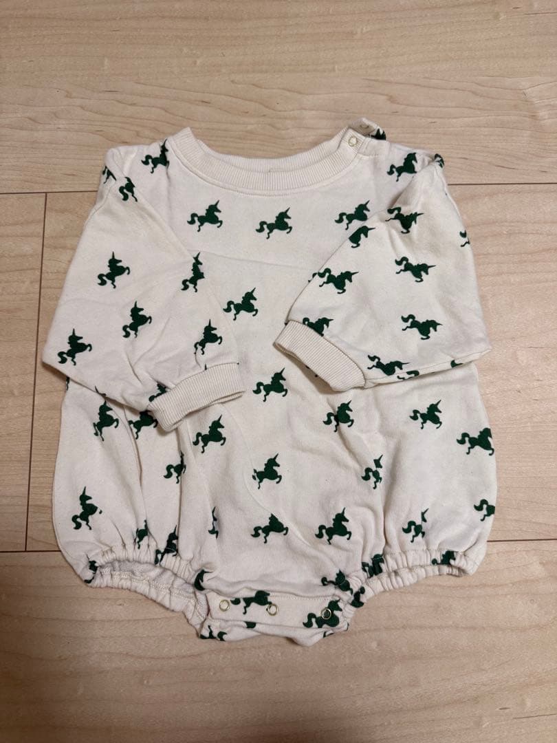 【melted butter】ロンパース/ボンネットset