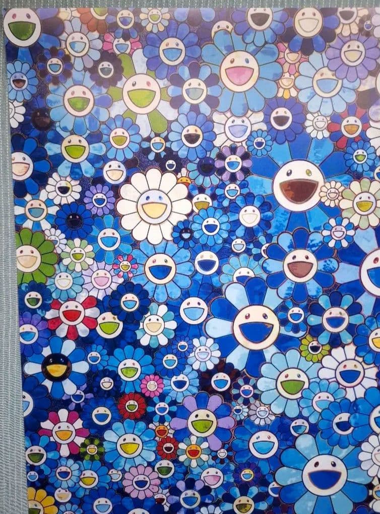 『シャングリラ・ブルー』村上隆作品ポスター　奈良美智　草間彌生