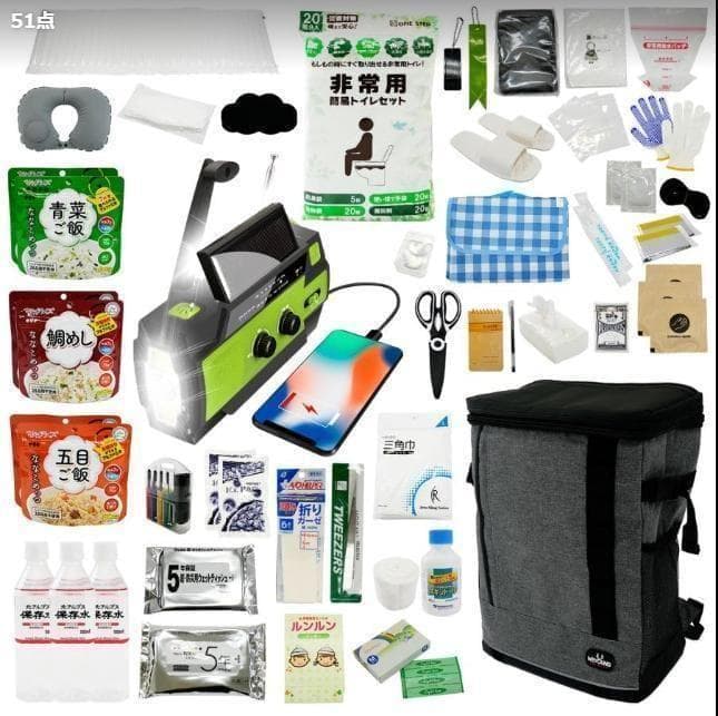 防災セット 持ち出し 1人用 車 中身 防災用品セット 非常用持ち出し袋セット