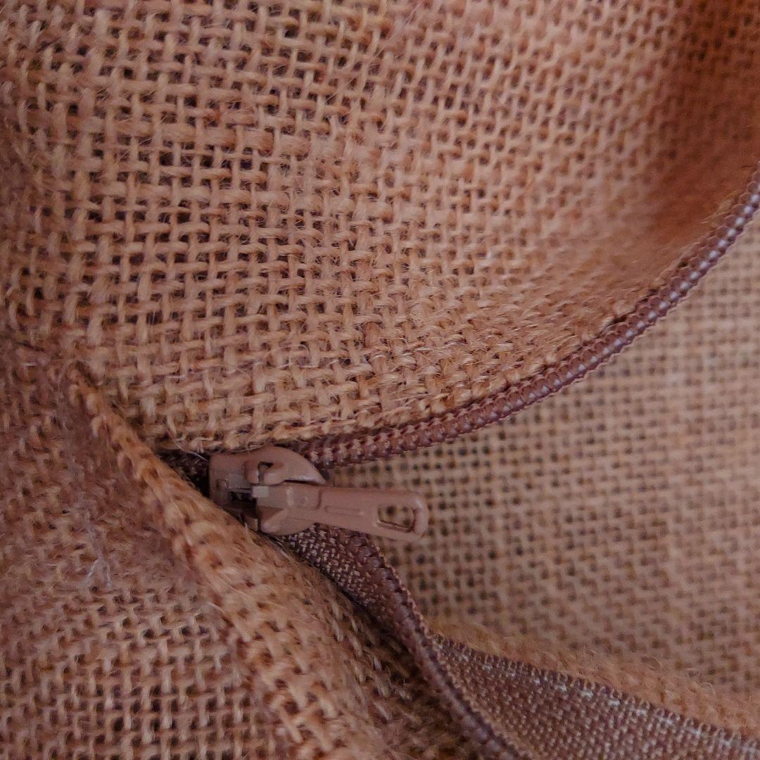 TITANIC　麻袋風　デザイン　クッション