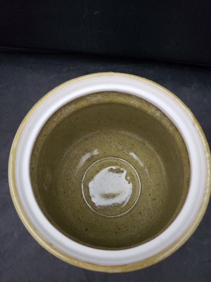 絵唐津皆具　古川華山作　清寂　茶道具　水指　建水　蓋置　花器　竹柄