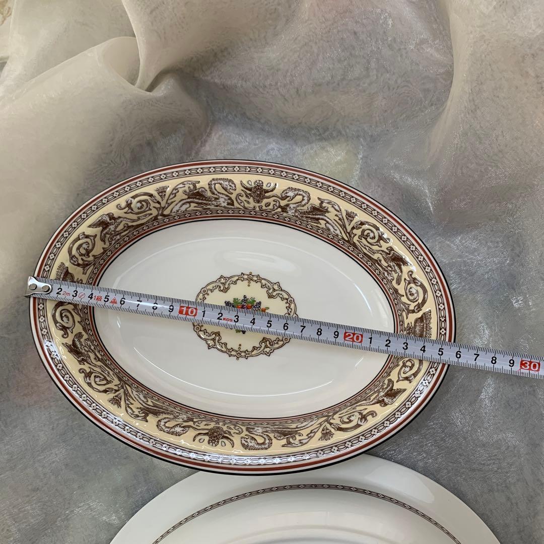 ビンテージ未使用　ウェッジウッド　フロレンティーン　アイボリー　オーバル皿カレー