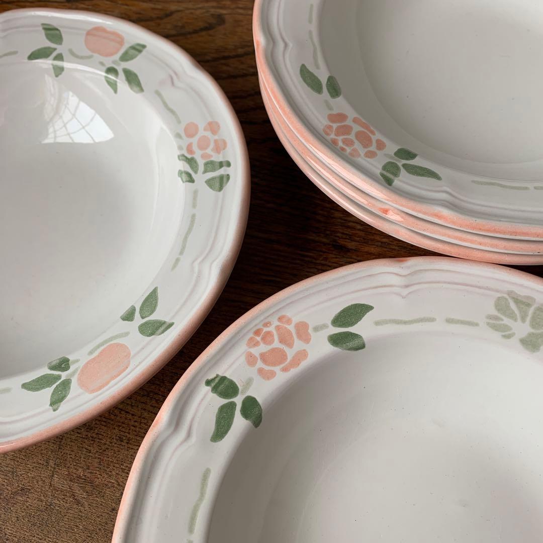 made in France ニーデルヴィレ ハンドペイント　スープ皿　深皿