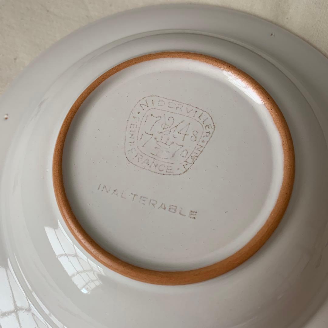 made in France ニーデルヴィレ ハンドペイント　スープ皿　深皿
