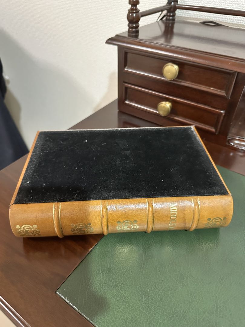 【高級アンティーク調】洋書風収納ボックス 本型ケース レザー調 小物入れ