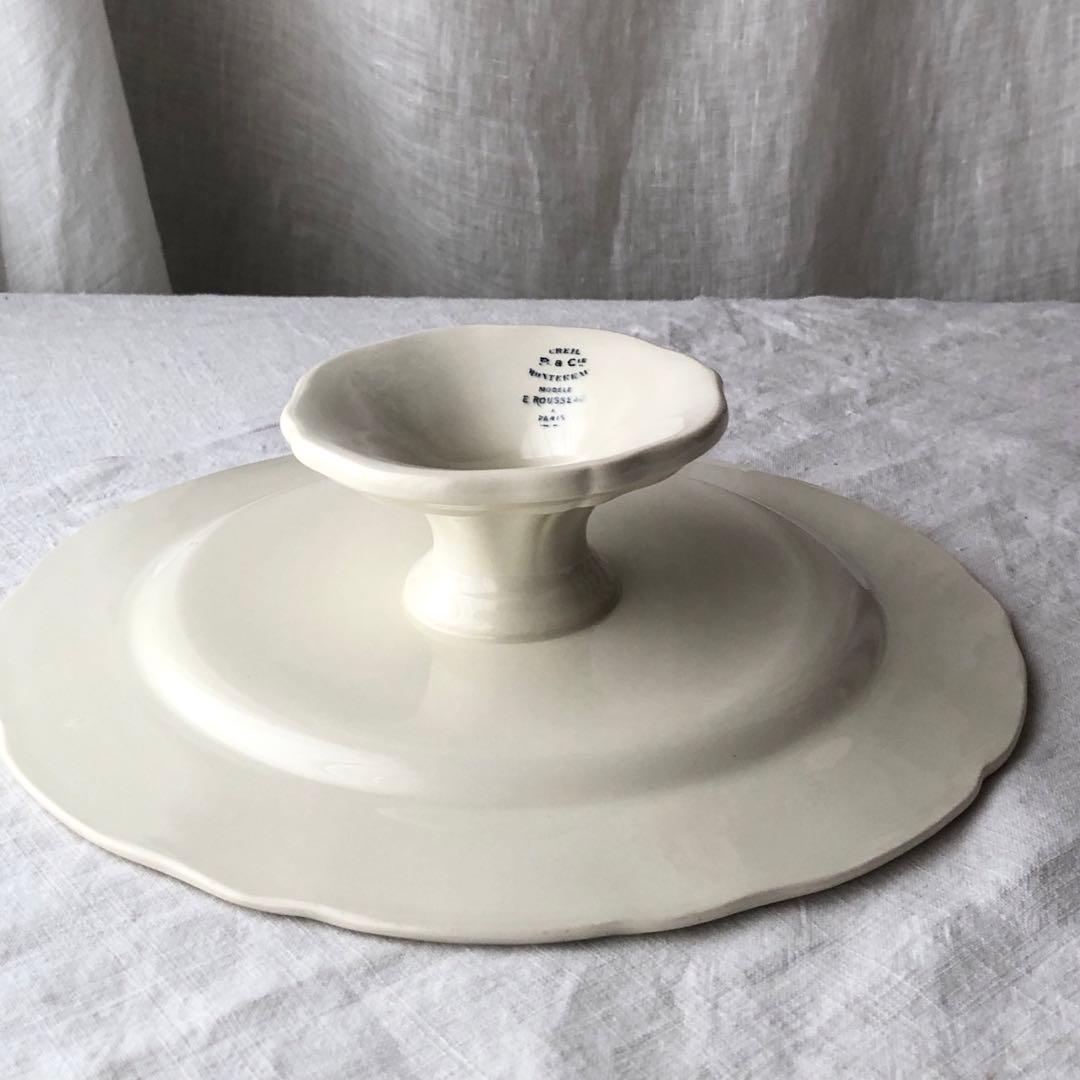 美しくも可愛いコンポティエ　クレイユモントロー　フランスアンティーク