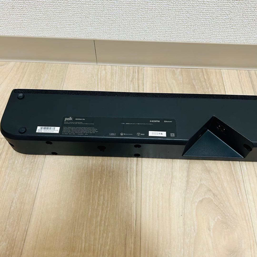 【美品】Polk ポークオーディオ Signa S4 ワイヤレスサウンドバー