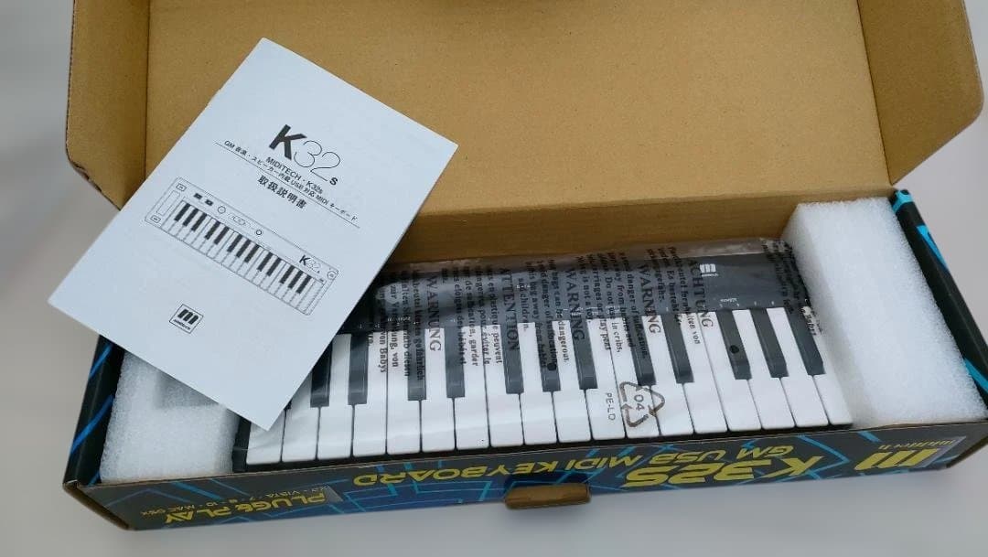 音源内蔵MIDIキーボード miditech K32s 32鍵 ミディーテック