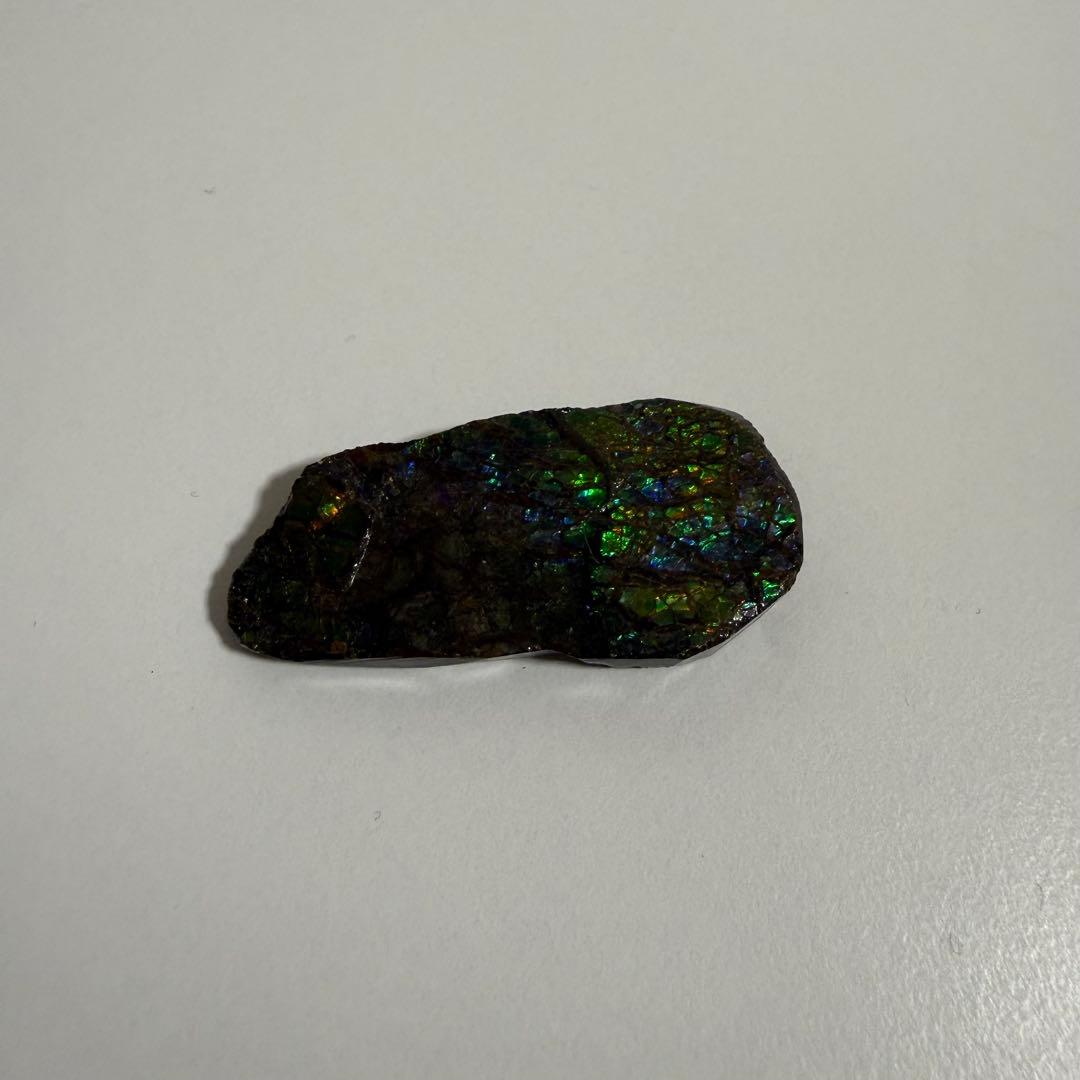 【美遊色】アンモライト 原石 15g アンモナイト化石 標本 コレクション