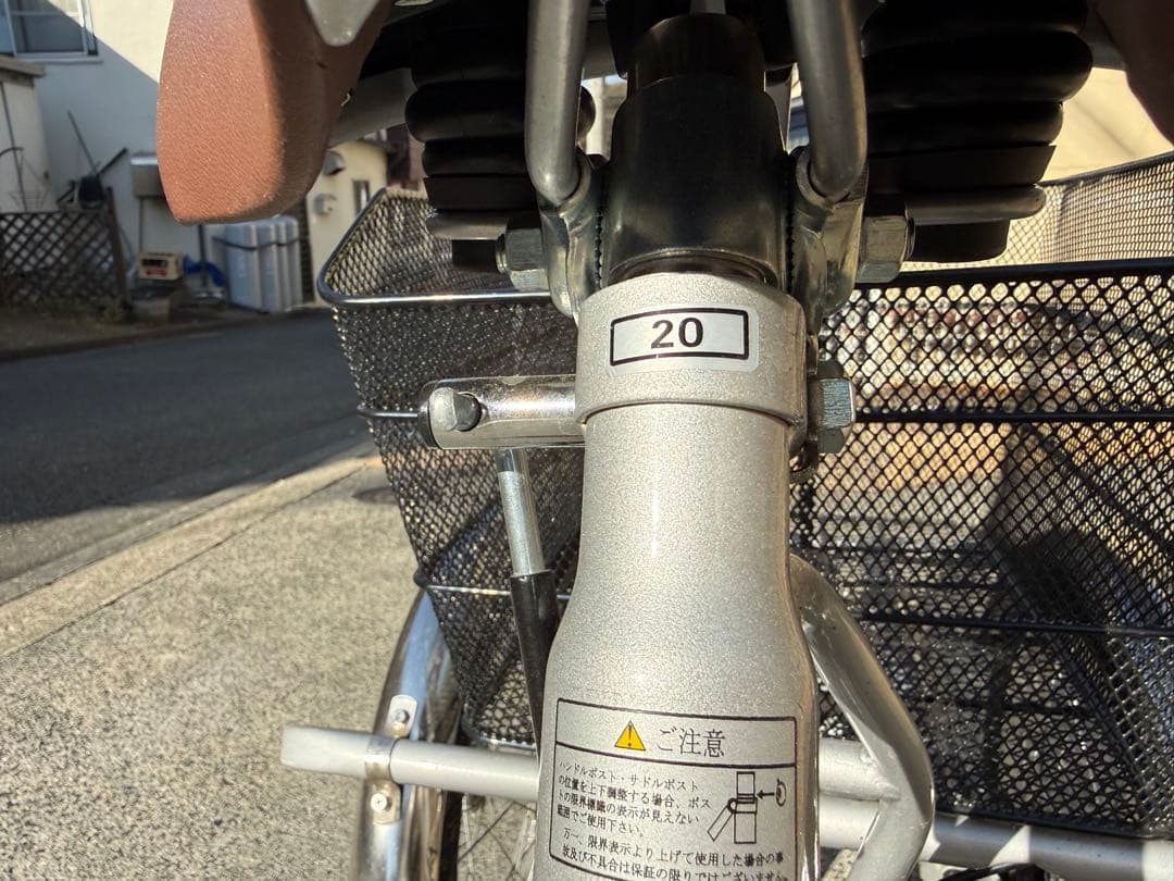 シルバー 三輪車 メッシュバスケット付き