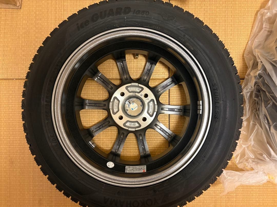 YOKOHAMA スタッドレスタイヤホイール4本セット155/65R14 75Q