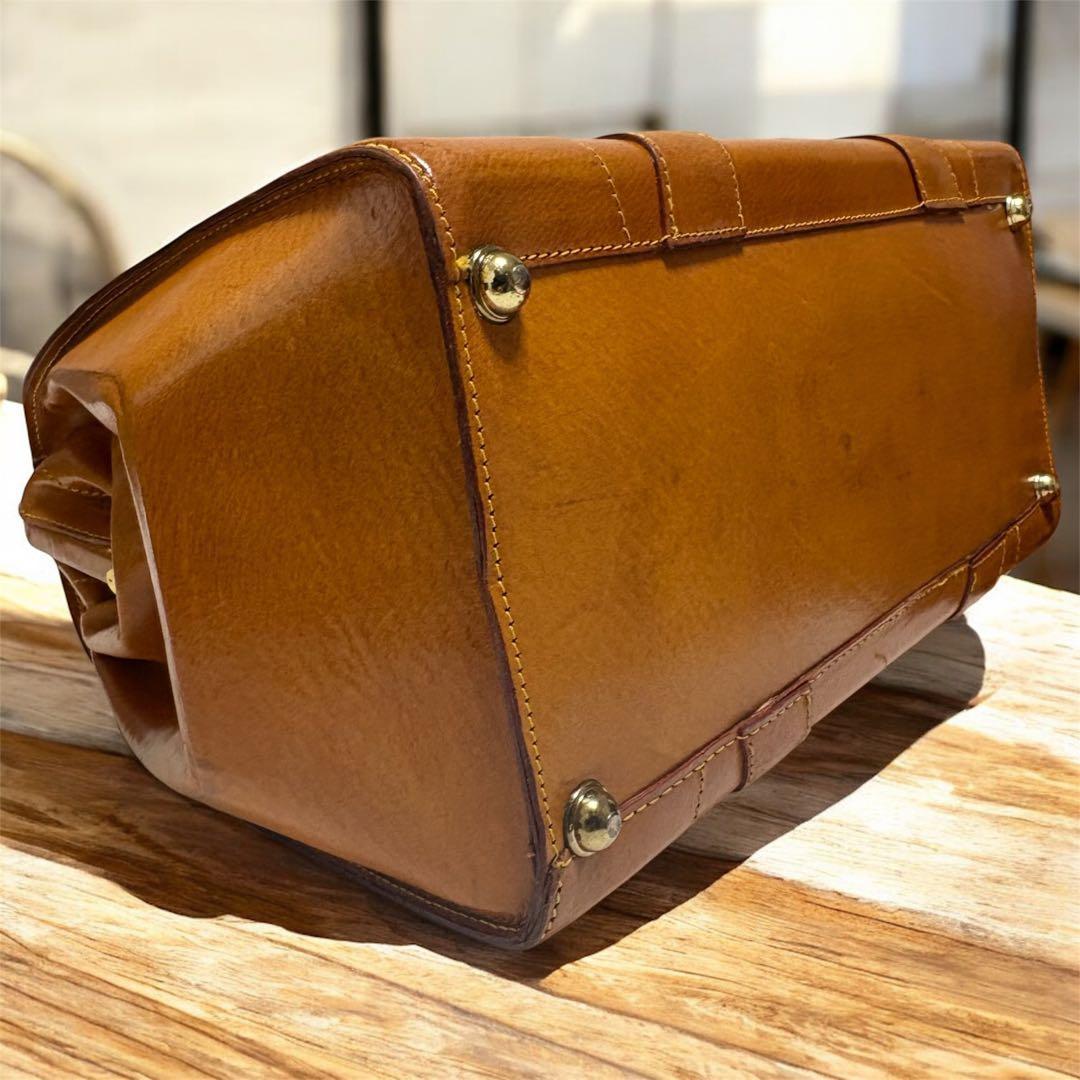 美品　ブルーノコンテイ　ボストンバッグ 本革　ドクターバッグ　昭和レトロ