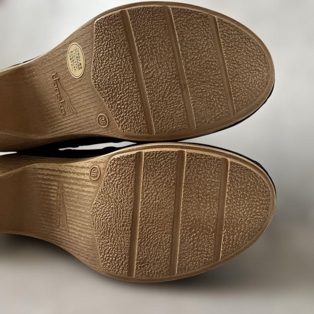 美品 ダンスコ Maria マリア レザーショートブーツ 38