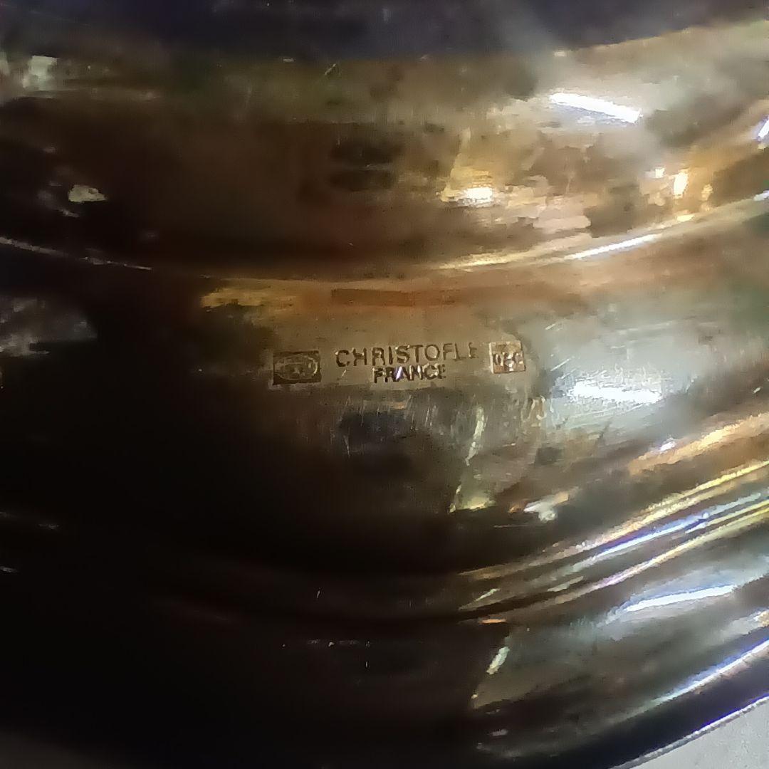 5120）クリストフル　２２ｃｍプレート・皿　／銀メッキ