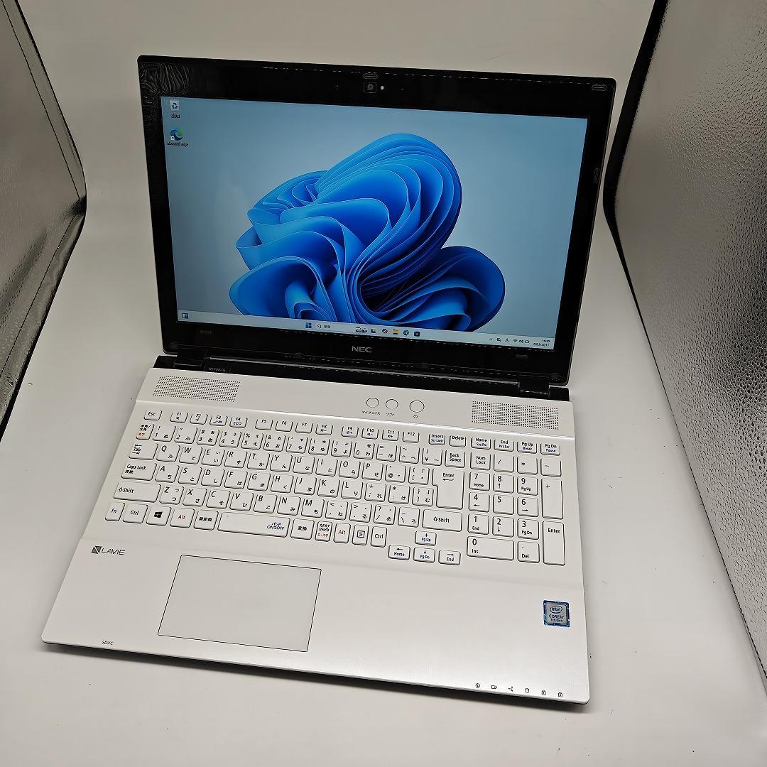 【NEC】NS700 高性能i7 SSD256GB 8GB ホワイトノートPC