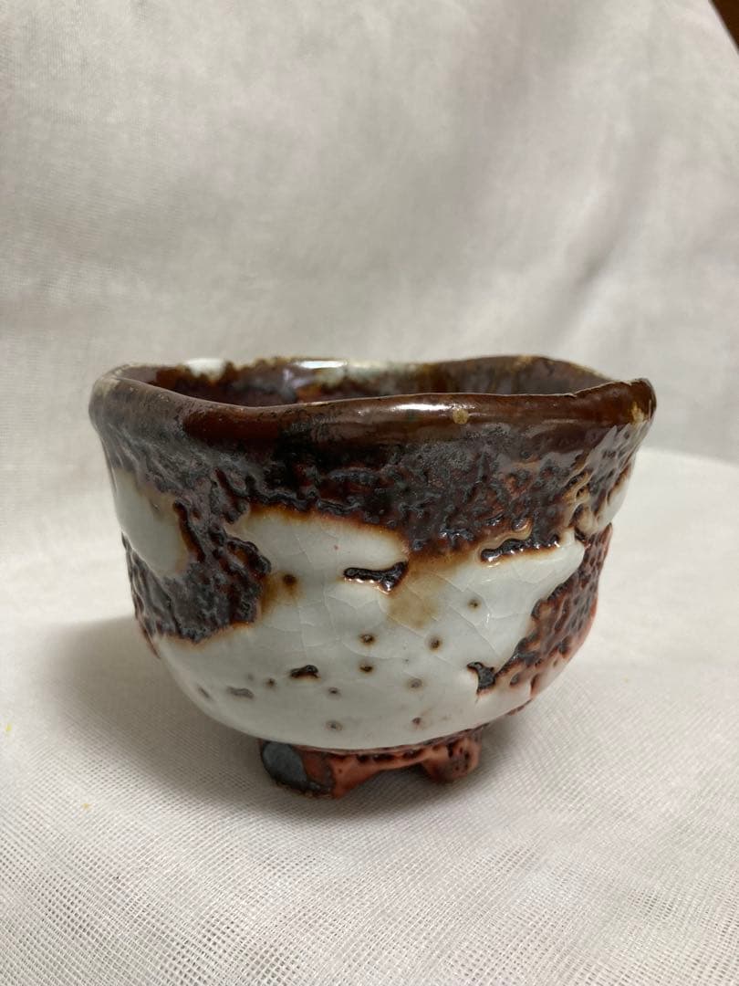 木戸貞昭／穴窯志野茶碗／A53