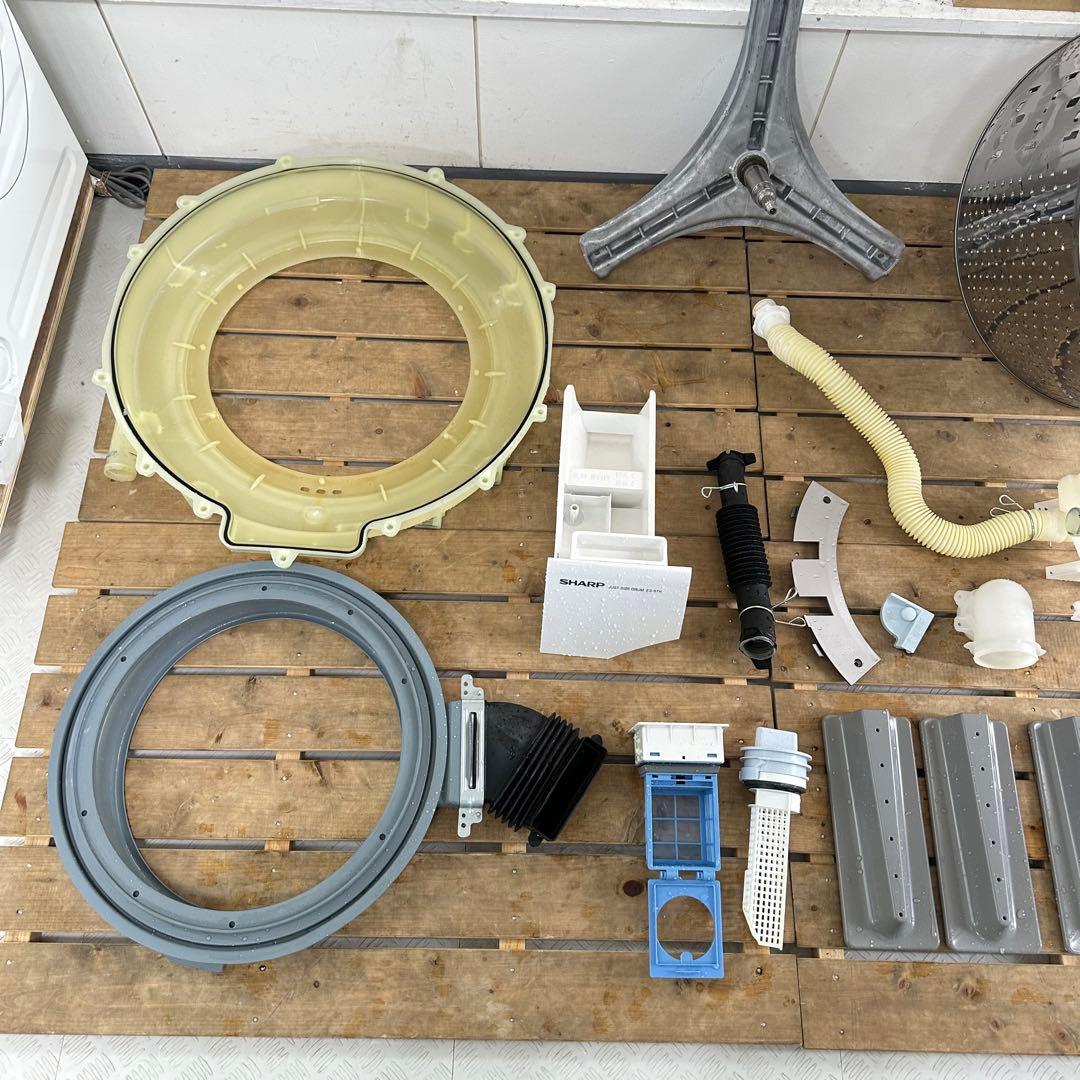 SHARP ES-S7H-CL 2023年製　ドラム式洗濯機　分解洗浄