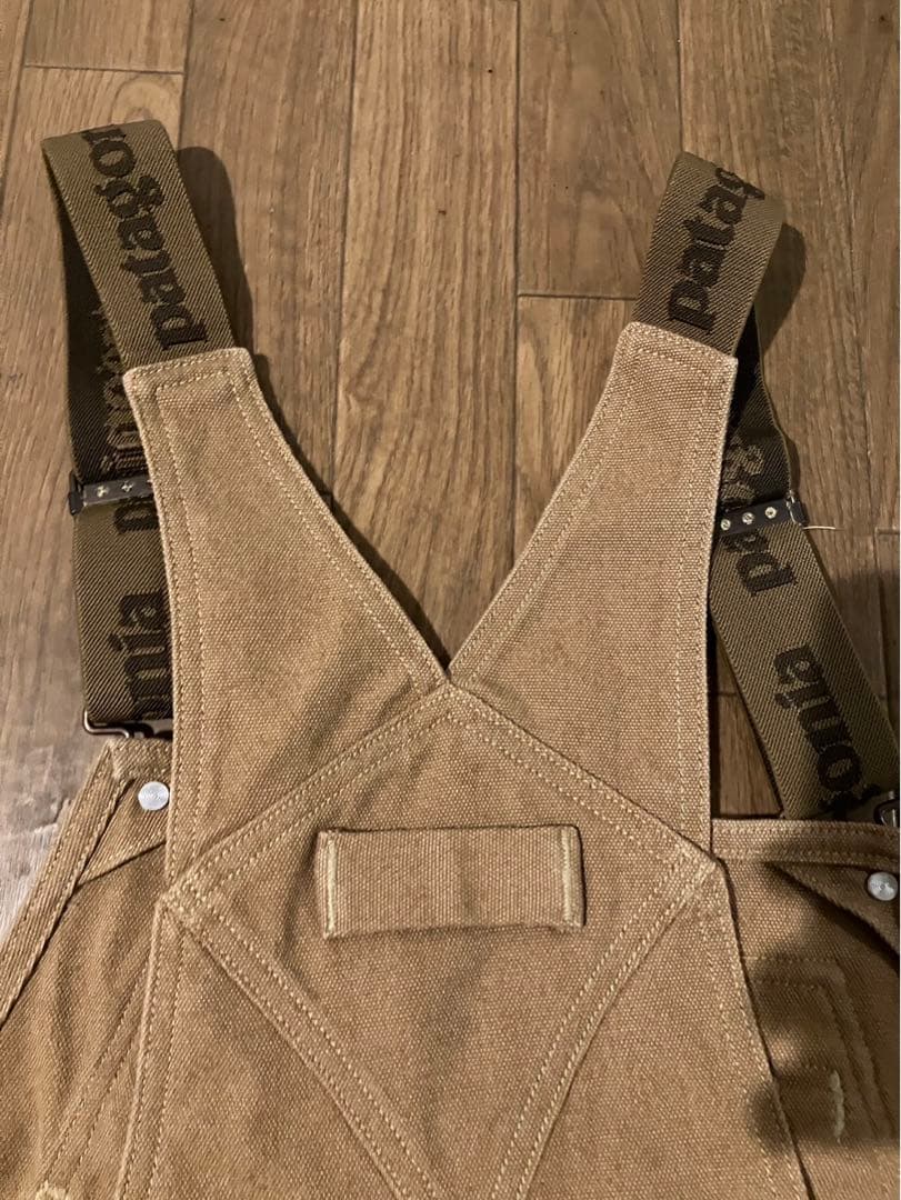 patagonia ベージュ オーバーオール 34