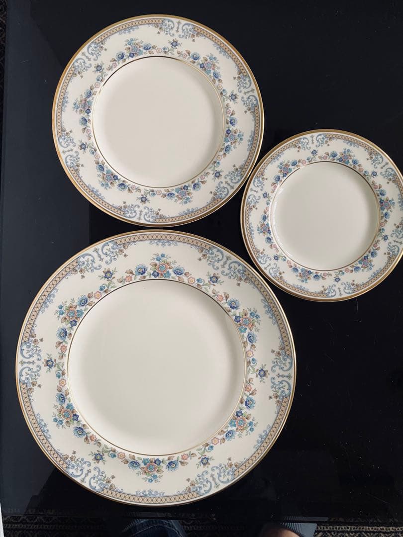 新品◆ロイヤルドルトン ハイランドバレー 英国製 大皿 中皿 小皿 各2客セット