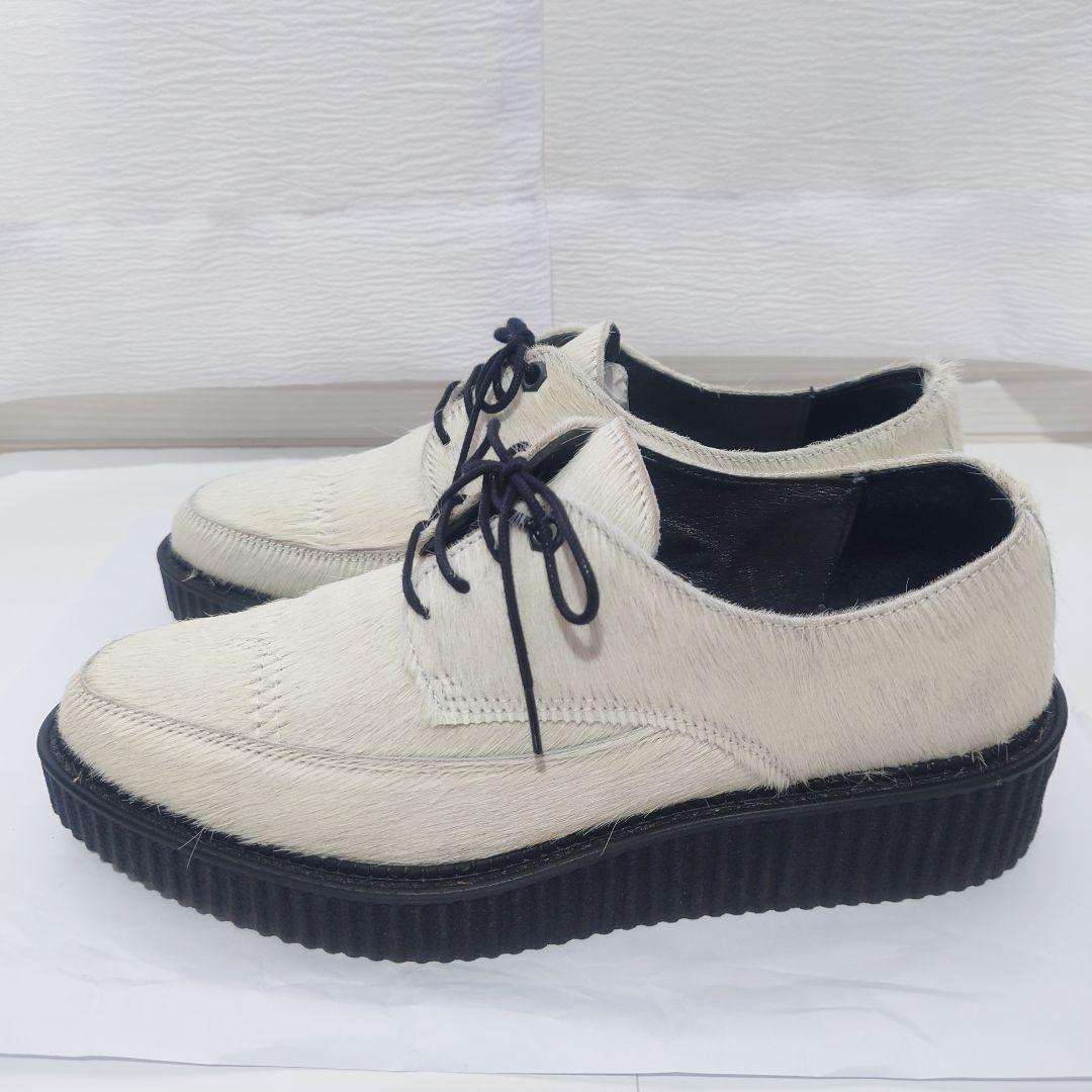 【美品】DIESEL ディーゼル ラバーソール レースアップシューズ ハラコ