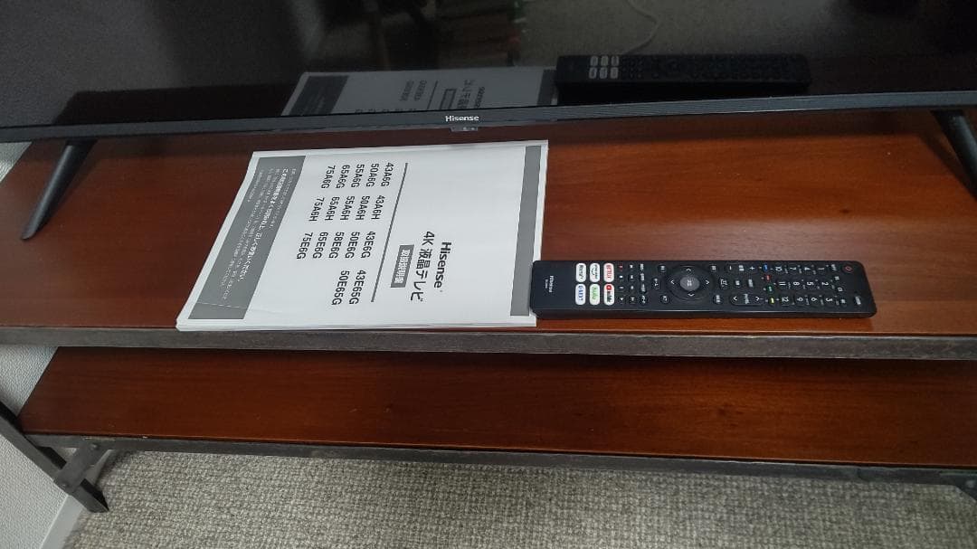 hisense 43A6H　43インチ4Kテレビ