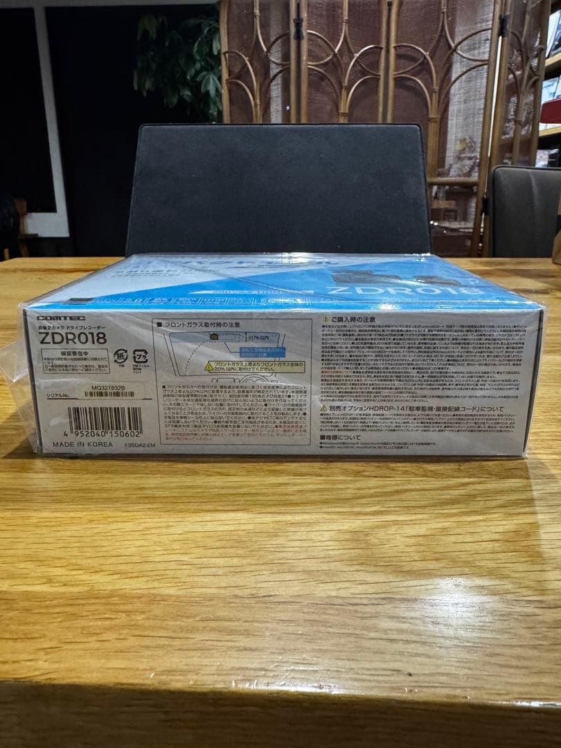 【新品・未開封】コムテックドライブレコーダーZDR018