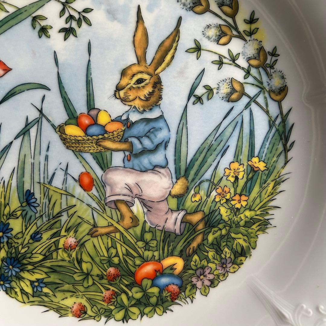 HUTSCHENREUTHER ドイツが彩るイースターバニーと花の祝福プレート