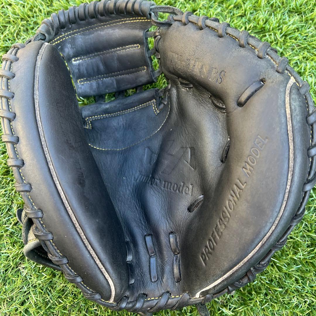 少年用軟式　キャッチャーグローブ 黒