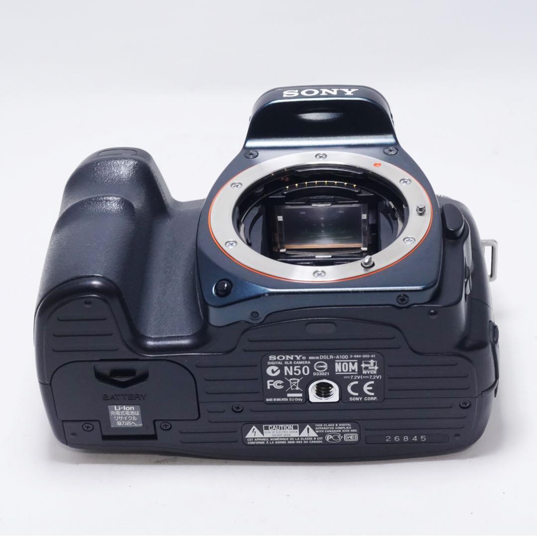 動作確認済 美品 SONY DSLR-A100 α100 18-55mm レンズ