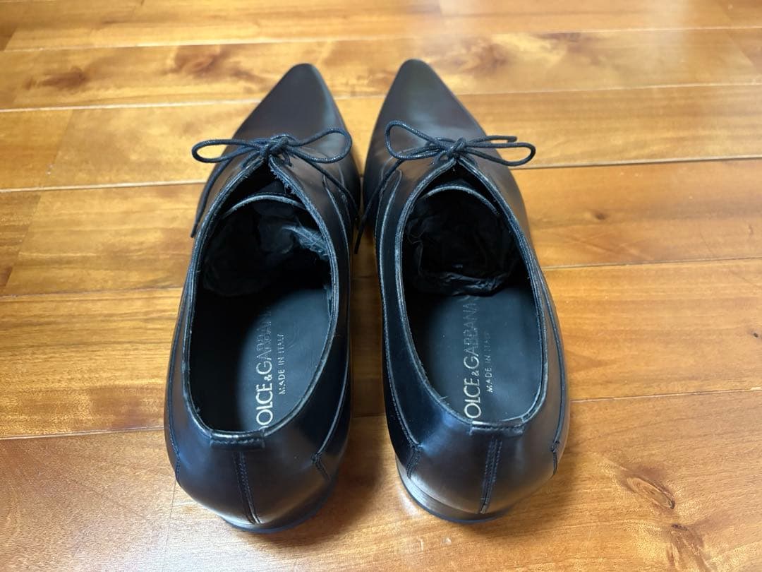 ドルガバ レースアップ カーフ 黒 42.5 新品 試着のみ 箱付