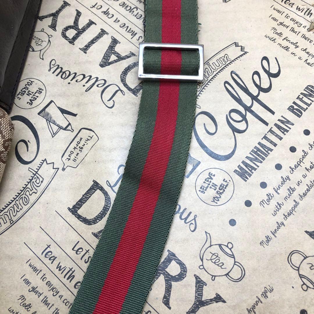 グッチ GG柄 シェリーライン ボティー バッグ キャンバス S3124