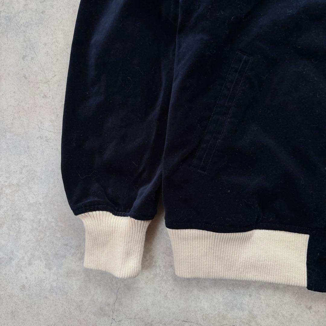 新品未使用 スカジャン ベロア ehka sopo ネイビー タイガー