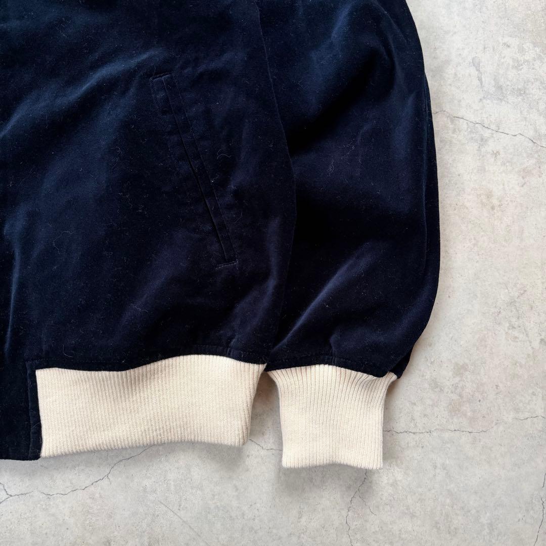 新品未使用 スカジャン ベロア ehka sopo ネイビー タイガー