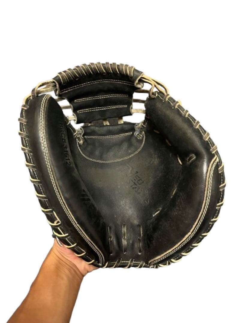 ZETT 黒 レザー キャッチャーミット 特別値下げ中