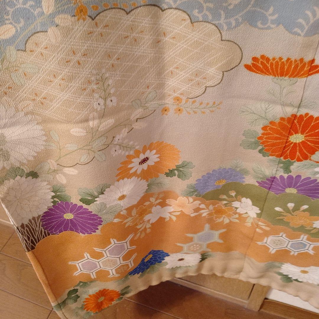 アンティーク　五つ紋　花嫁衣装　振り袖　引き振り袖　正絹　保管品