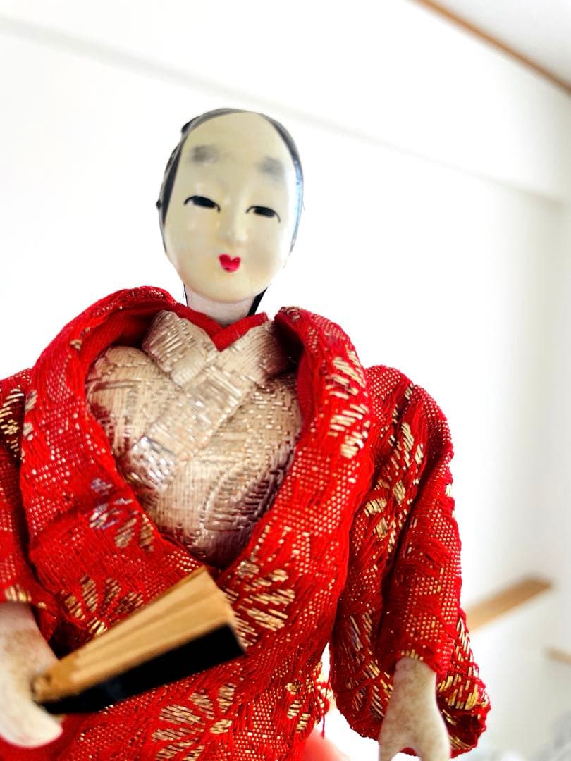 大幅値引き！希少！！年代不詳　アンティーク能楽人形2体セット