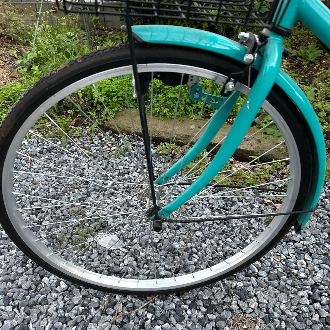 Rosellyシティサイクル アクアブルー　26c