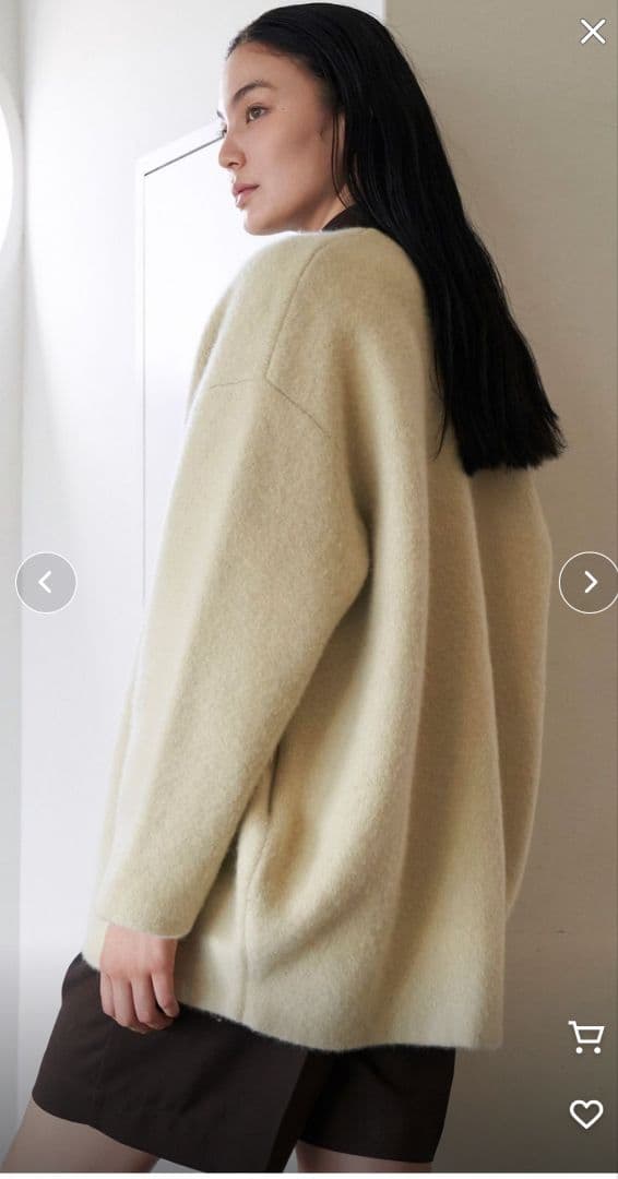 2025ELENDEEK CNラクーンミックスダブルカーディガン