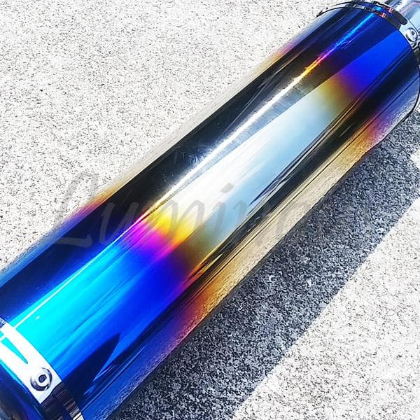 チタン焼き風 スリップオン マフラーサイレンサー 50.8mm