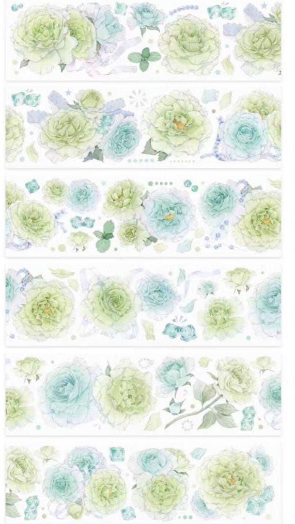 海外 PETテープ マスキングテープ 薄荷糖