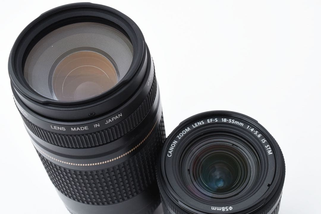 保証付き/一眼レフカメラ/canon kiss x10i標準&望遠レンズセット